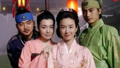 عکس| سفر به تاریخ؛ عکس یادگاری «تسو و یونگ‌پو» در پشت‌صحنه سریال «جومونگ»