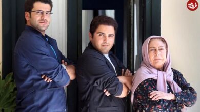 عکس| سفر زمان؛ «مسعود تابش» (بچه مهندس) و همسرش «بنفشه صمدی» در سالن تئاتر