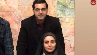 عکس| سفر زمان؛ «جوادجوادی» (بچه مهندس) و همسرش «ندا دیبا» در یک جشن تولد